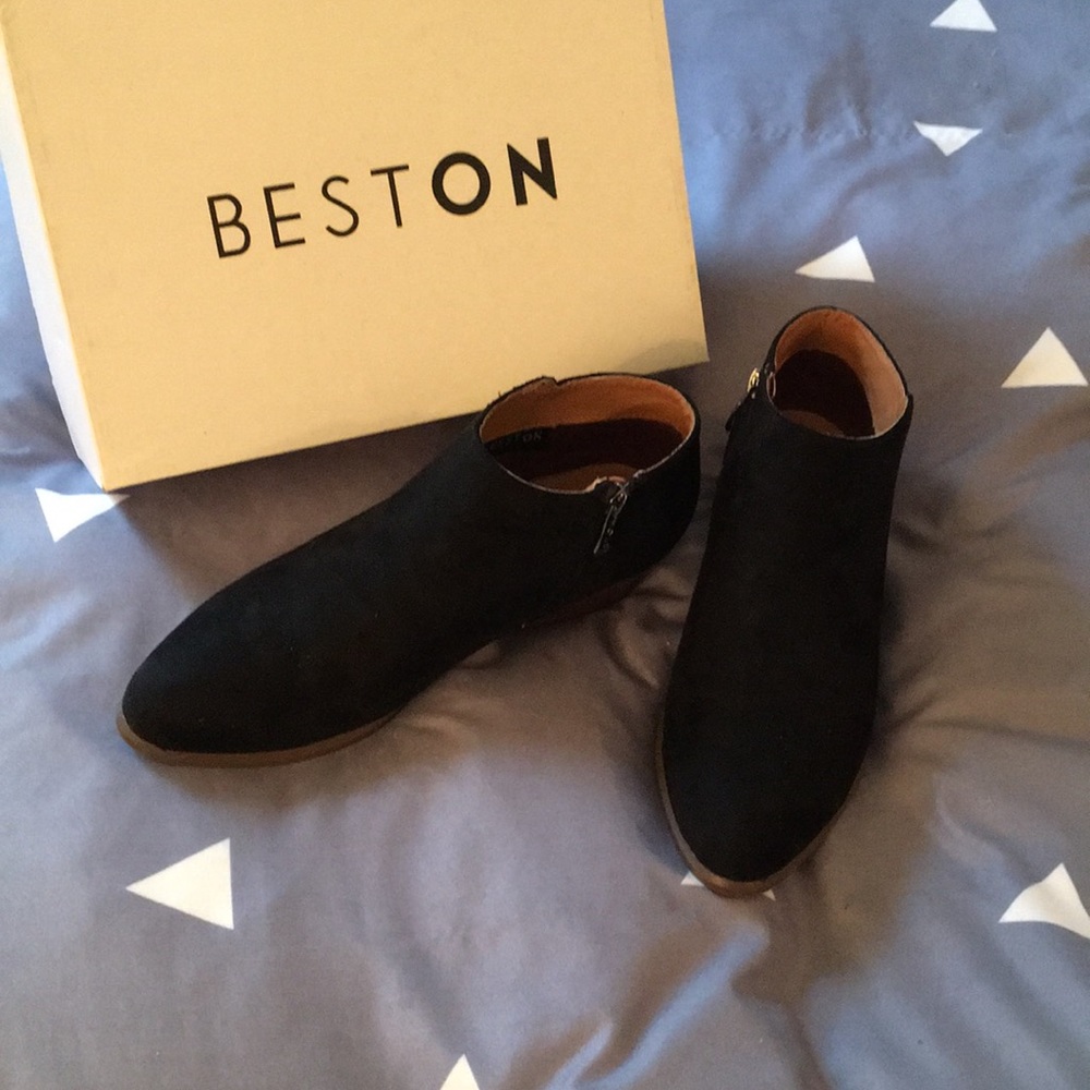 Black ankle boots